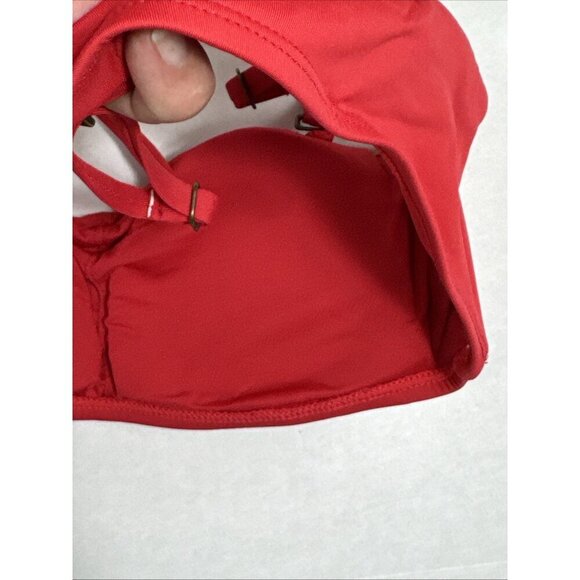 Andie Women's XS The Rio Swim Top Convertible Strap Cherry Red NWT - Picture 9 of 16